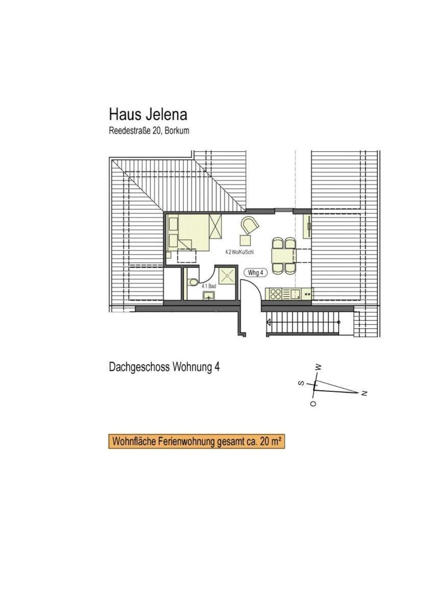 Haus Jelena Appartement 4 Боркум Екстериор снимка